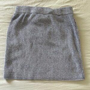 Wild Fable Gray Ribbed Mini Skirt